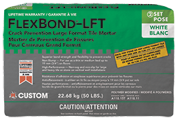 FlexBond®-LFT Premium Crack Prevention Large Format Tile Mortar
