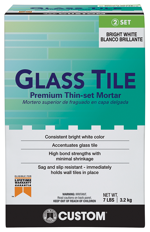 Glass Tile Premium Thin Set Mortar, Thin Set Tile Mortar