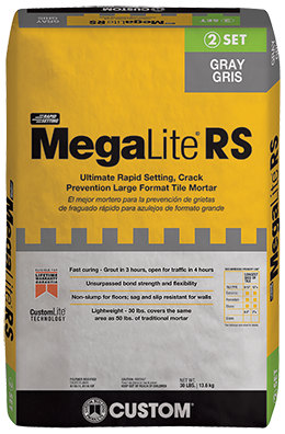 MegaLite® RS Ultimate Rapid Setting Crack Prevention Large Format Tile Mortar
