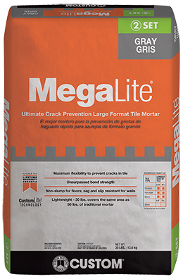 MegaLite® Ultimate Crack Prevention Large Format Tile Mortar