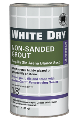 White Dry Non-Sanded Grout