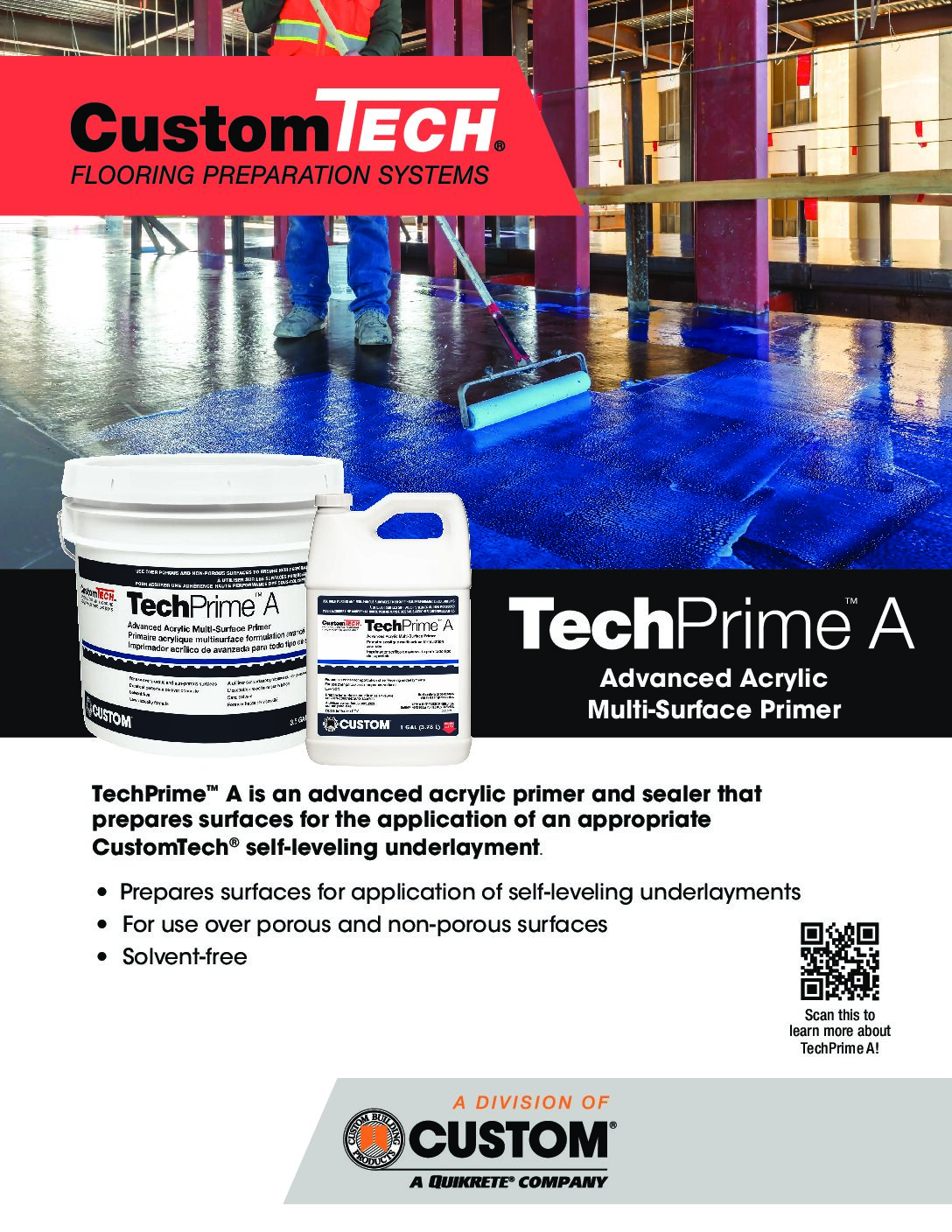 CustomTech® TechPrime™ A – Sell Sheet