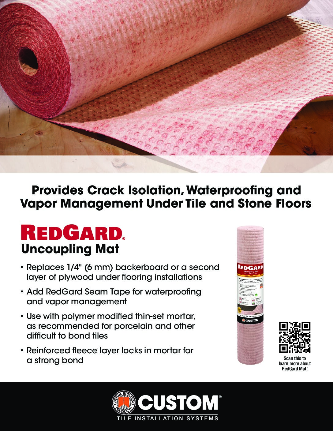 RedGard® Uncoupling Mat Sell Sheet