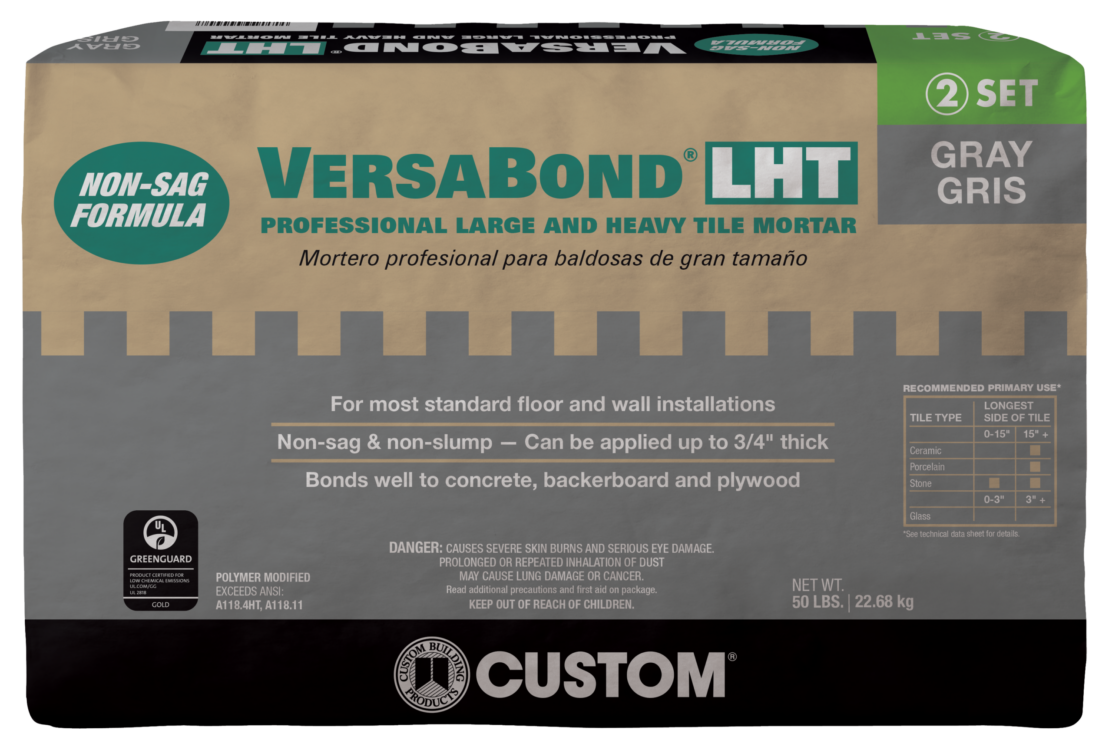 VersaBond®-LHT Professional Large and Heavy Tile Mortar